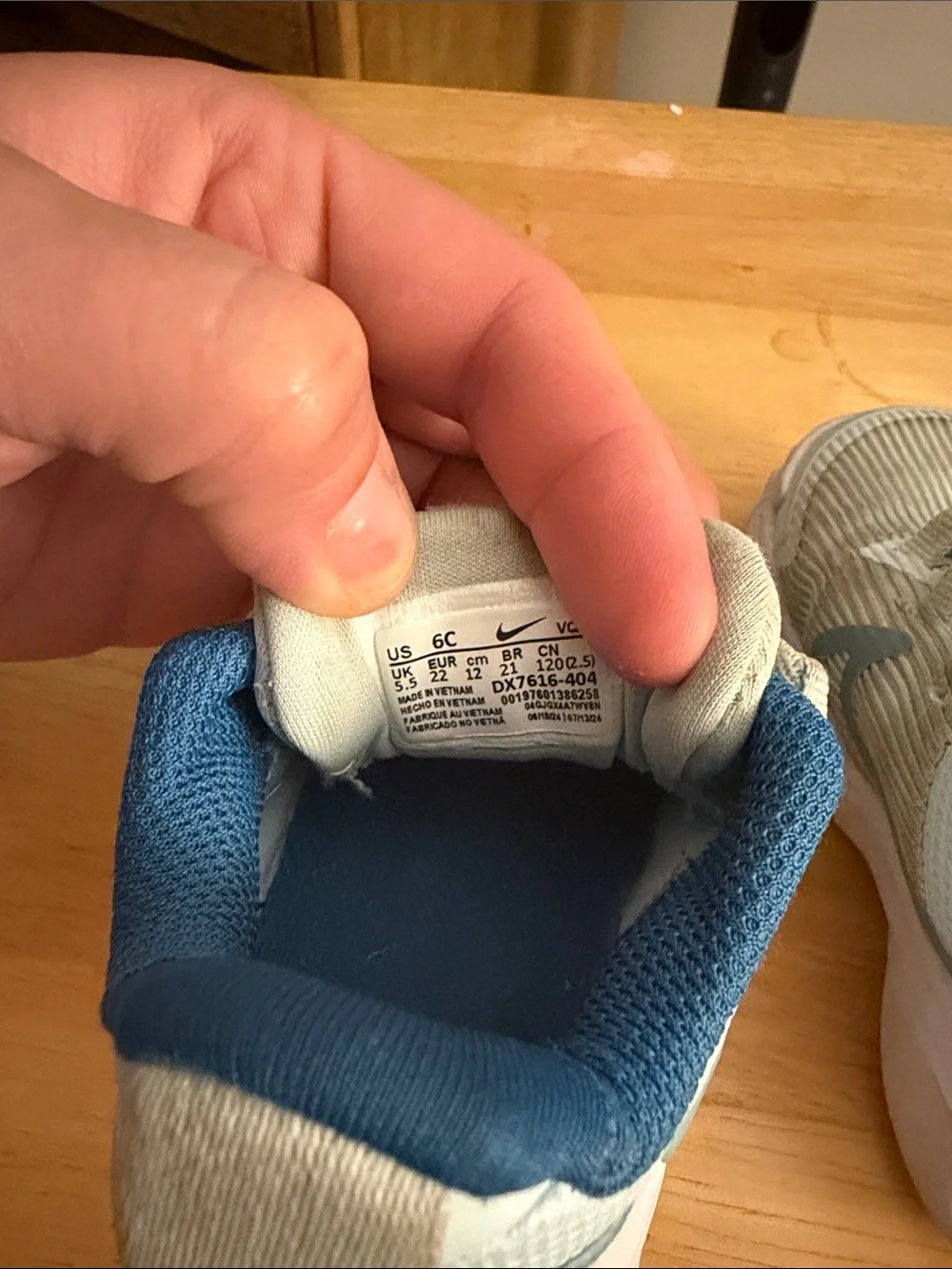 Nike Kids Light Teal and Blue Runner Sneakers